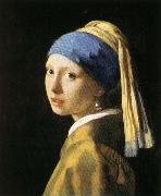 Jan Vermeer Head of a Young Woman painting